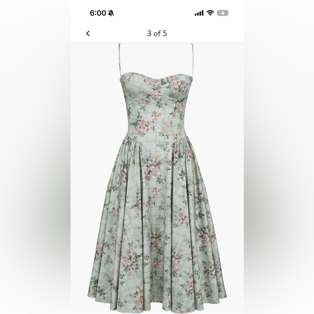 House of CB - Samaria Corset Fit & Flare Dress